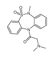 6-methyl-6,11-dihydro-11-((N,N-dimethylamino)acetyl)dibenzo(c,f)-(1,2,5)-thiadiazepine 5,5-dioxide picture