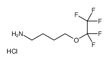 4-(Pentafluoroethoxy)-1-butanaminium chloride结构式