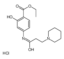 ethyl 2-hydroxy-4-(3-piperidin-1-ylpropanoylamino)benzoate,hydrochloride Structure