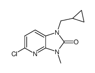 5-chloro-1-(cyclopropylmethyl)-3-methyl-1,3-dihydro-2H-imidazo[4,5-b]pyridin-2-one Structure