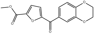 5-(2,3-Dihydro-benzo[1,4]dioxine-6-carbonyl)-furan-2-carboxylic acid methyl ester Structure