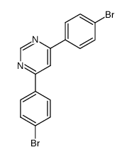 4,6-bis(4-bromophenyl)pyrimidine结构式