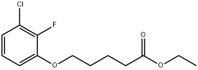 Ethyl 5-(3-chloro-2-fluoro-phenoxy)pentanoate Structure