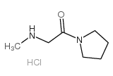 2-(methylamino)-1-pyrrolidin-1-ylethanone,hydrochloride structure