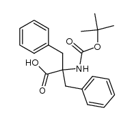 N-(tert-butoxycarbonyl)-α-benzylphenylalanine Structure