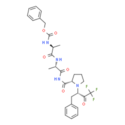 benzyloxycarbonyl-alanyl-alanyl-prolyl-phenylalanine-trifluoromethylketone Structure