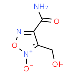 1,2,5-Oxadiazole-3-carboxamide, 4-(hydroxymethyl)-, 5-oxide (9CI) Structure