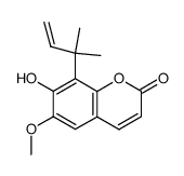 8-(1,1-Dimethyl-2-propenyl)-7-hydroxy-6-methoxy-2H-1-benzopyran-2-one picture