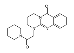 1-(2-oxo-2-piperidin-1-ylethyl)-3,4-dihydro-2H-pyrimido[2,1-b]quinazolin-6-one Structure