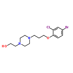 2-{4-[3-(4-Bromo-2-chlorophenoxy)propyl]-1-piperazinyl}ethanol Structure