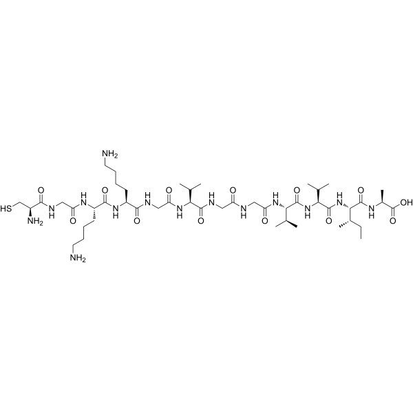 Cys-Gly-Lys-Lys-Gly-Amyloid β-Protein (36-42) Structure