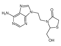 1-[(2-HOCH2-4-oxo-3-thiazol)Et]adenine结构式