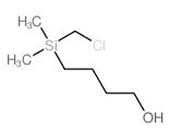 4-(chloromethyl-dimethyl-silyl)butan-1-ol structure