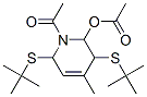 2-Acetoxy-1-acetyl-3,6-di(tert-butylthio)-4-methyl-1,2,3,6-tetrahydropyridine picture