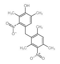 Phenol,2,6-dimethyl-3-nitro-4-[(2,4,6-trimethyl-3-nitrophenyl)methyl]- Structure