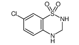 7-CHLORO-3,4-DIHYDRO-2H-BENZO[E][1,2,4]THIADIAZINE 1,1-DIOXIDE structure