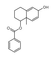 6-hydroxy-8a-methyl-1,2,3,4,6,8a-hexahydronaphthalen-1-yl benzoate Structure