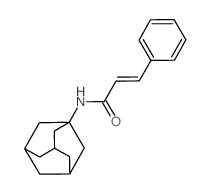 2-Propenamide,3-phenyl-N-tricyclo[3.3.1.13,7]dec-1-yl-, (2E)- Structure