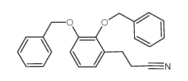 3-[2,3-DI(BENZYLOXY)PHENYL]PROPANENITRILE Structure