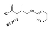 2-(S)-3-(R,S)-2-azido-3-methyl-4-(phenylseleno)butanoic acid Structure