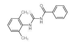 Benzamide,N-[[(2,6-dimethylphenyl)amino]thioxomethyl]- structure