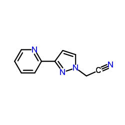 2-(3-(pyridin-2-yl)-1H-pyrazol-1-yl)acetonitrile Structure