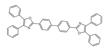 2-[4-[4-(4,5-diphenyl-1,3-oxazol-2-yl)phenyl]phenyl]-4,5-diphenyl-1,3-oxazole结构式