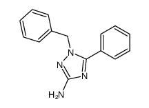 1-benzyl-5-phenyl-1H-[1,2,4]triazol-3-ylamine结构式