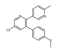 5-Chloro-6'-methyl-3-(4-(methylthio)phenyl)-2,3'-bipyridine(EtoricoxibImpurity) Structure