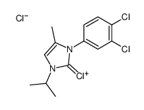 2-chloro-3-(3,4-dichlorophenyl)-4-methyl-1-propan-2-ylimidazol-1-ium,chloride Structure