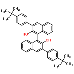 S-3,3'-Bis(4-(1,1-dimethylethyl)phenyl)-1,1'-bi-2-naphthol structure