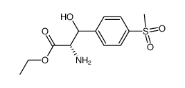 3-(对甲磺酰基苯基)丝氨酸乙酯结构式