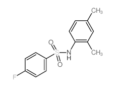 N-(2,4-Dimethylphenyl)-4-fluorobenzenesulfonamide结构式