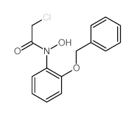 2-chloro-N-hydroxy-N-(2-phenylmethoxyphenyl)acetamide结构式