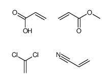 1,1-dichloroethene,methyl prop-2-enoate,prop-2-enenitrile,prop-2-enoic acid Structure