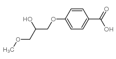 4-(2-HYDROXY-3-METHOXY-PROPOXY)-BENZOIC ACID structure