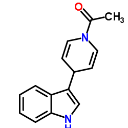 1-[4-(1H-Indol-3-yl)-1(4H)-pyridinyl]ethanone Structure