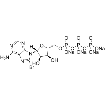 8-Bromoadenosine 5'-triphosphate tetrasodium Structure