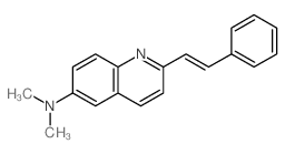 6-Quinolinamine,N,N-dimethyl-2-(2-phenylethenyl)- structure