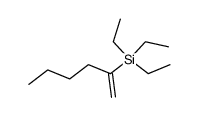 2-(triethylsilyl)-1-hexene结构式