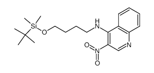 N-(4-{[tert-butyl(dimethyl)silyl]oxy}butyl)-3-nitroquinolin-4-amine Structure