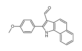 2-(4-methoxyphenyl)-1H-benzo[g]indole-3-carbaldehyde结构式