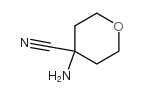 4-AMINOTETRAHYDRO-2H-PYRAN-4-CARBONITRILE structure