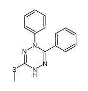 3-(methylthio)-1,6-diphenyl-1,4-dihydro-1,2,4,5-tetrazine结构式