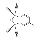 5-methyl-3a,7a-dihydro-2-benzofuran-1,1,3,3-tetracarbonitrile Structure