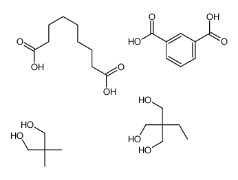 benzene-1,3-dicarboxylic acid,2,2-dimethylpropane-1,3-diol,2-ethyl-2-(hydroxymethyl)propane-1,3-diol,nonanedioic acid Structure