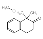 8-methoxy-1,1-dimethyl-tetralin-2-one结构式