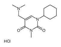 1-cyclohexyl-5-[(dimethylamino)methyl]-3-methylpyrimidine-2,4-dione,hydrochloride结构式