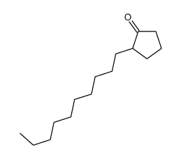 2-decylcyclopentan-1-one结构式