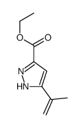 ethyl 3-prop-1-en-2-yl-1H-pyrazole-5-carboxylate结构式